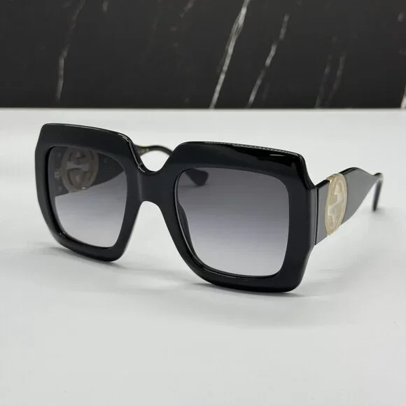 NEW GUCCI GG1022S 001 BLACK WOMEN SUNGLASSES - Picture 6 of 14